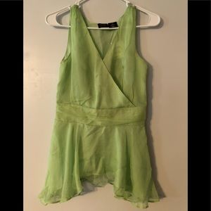 Nicole Miller mint green sleeveless top